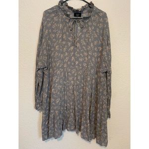 Vici Grey Floral Dress
